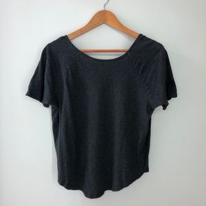 Gray Relaxed Fit Tee | Loft